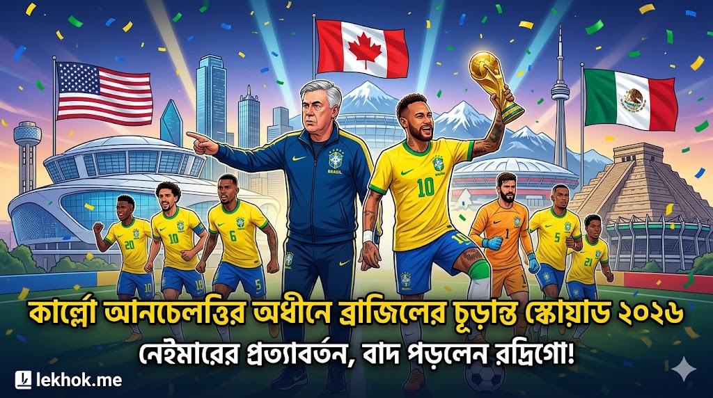 বিশ্বকাপ ২০২৬ ব্রাজিল স্কোয়াড- লেখক ডট মি