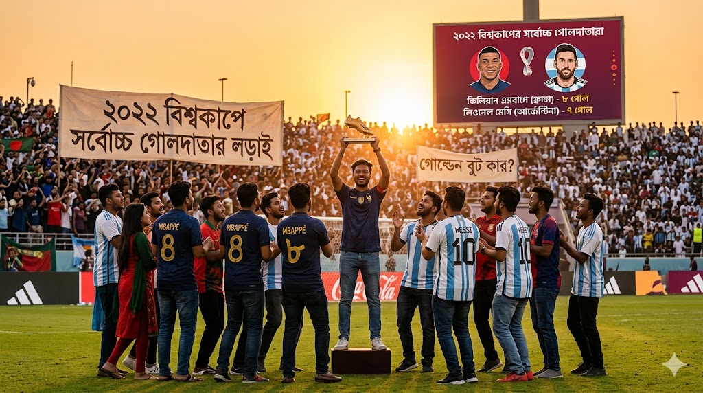 ২০২২ বিশ্বকাপের সর্বোচ্চ গোলদাতা- লেখক ডট মি