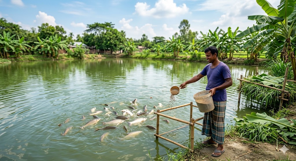 ৬০ শতকে কম খরচে মাছ চাষ- লেখক ডট মি